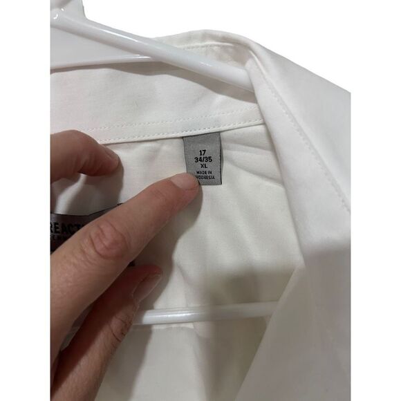 NEW Kenneth Cole Reaction White Professional Button Up Shirt Size 17 34/35 XL - Picture 5 of 9
